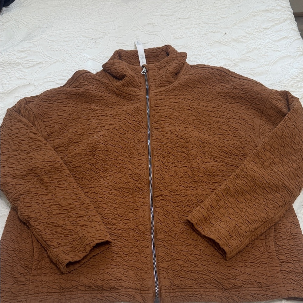 Lululemon Brown Textured Zip-Up Jacket
